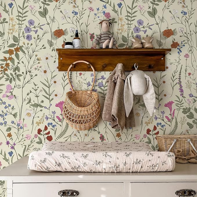 JiffDiff Floral Wallpaper Peel and Stick - Image 4