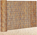 Barydat 1 Pcs 5 x 25 ft Reed Fence Roll, 85% Shade Bamboo Privacy Screen by home