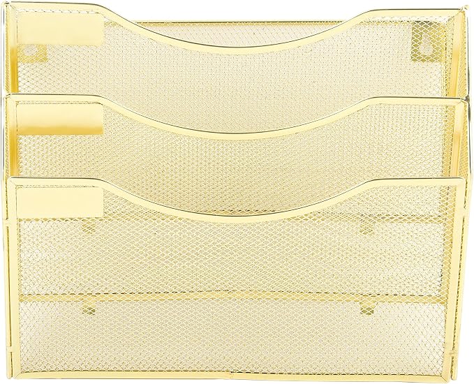 EASEPRES 3 Pocket Mesh Hanging Wall File Organizer, Wall Mounted Mail Paper - Image 5