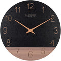La Crosse Clock 404-3630C 12 inch Dark Sierra Wood Analog Quartz Wall Clock by LaCrosseTechnology
