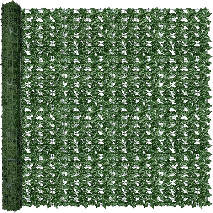 ODTORY Artificial Ivy Privacy Fence Wall Screen, 80X120 in UV-Anti Faux by ODTORYHOME