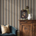 Simon&Siff Textured Fabric Wallpaper Peel and Stick 17.3"x800" Beige/Brown/Grey by SimonSiff