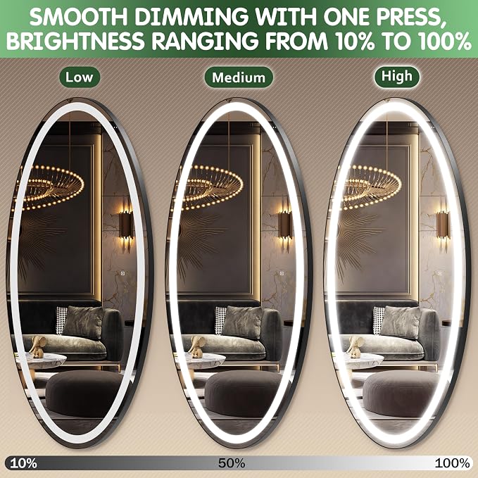 FENNIO 70" x 36" Large Wall Mounted Mirror - Image 3
