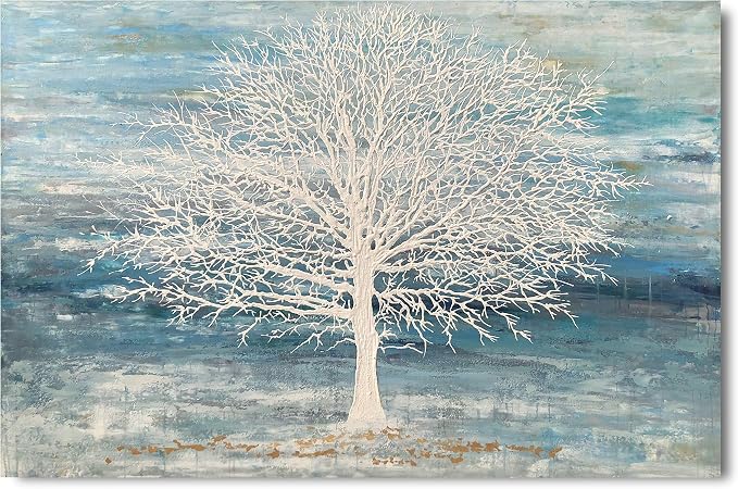 Yihui Arts Canvas Art Wall Decor, Modern Nature Teal Artwork Prints, Large Size - Image 2