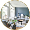 Gold Circle Wall Mirror 24 Inch Round Wall Mirror by HBCYCreations