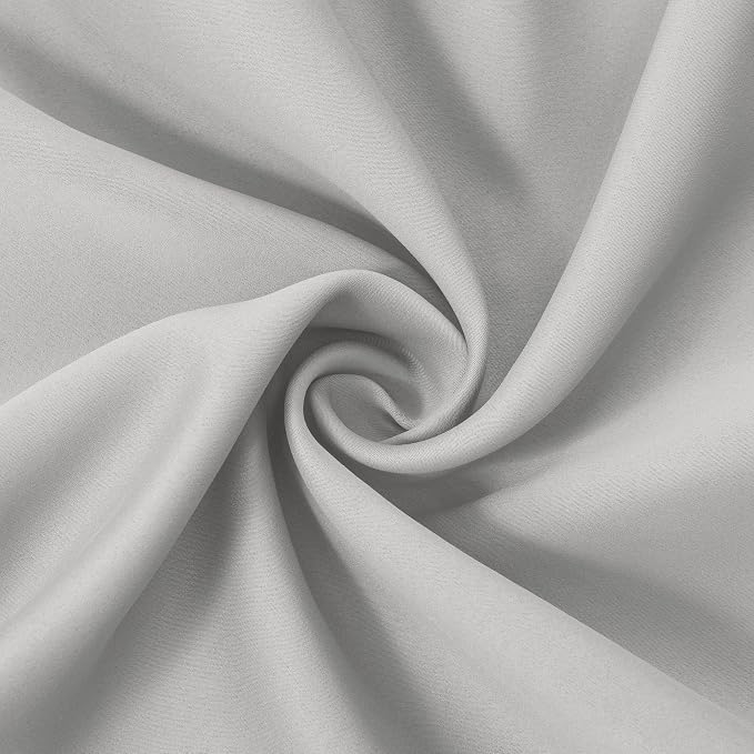 LEMOMO Blackout Curtains 42 x 84 inch/Light Grey Curtains Set of 2 - Image 5