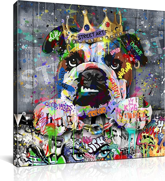 SIXTTART Dog Wall Art by SIXTTARTCANVASWALLART
