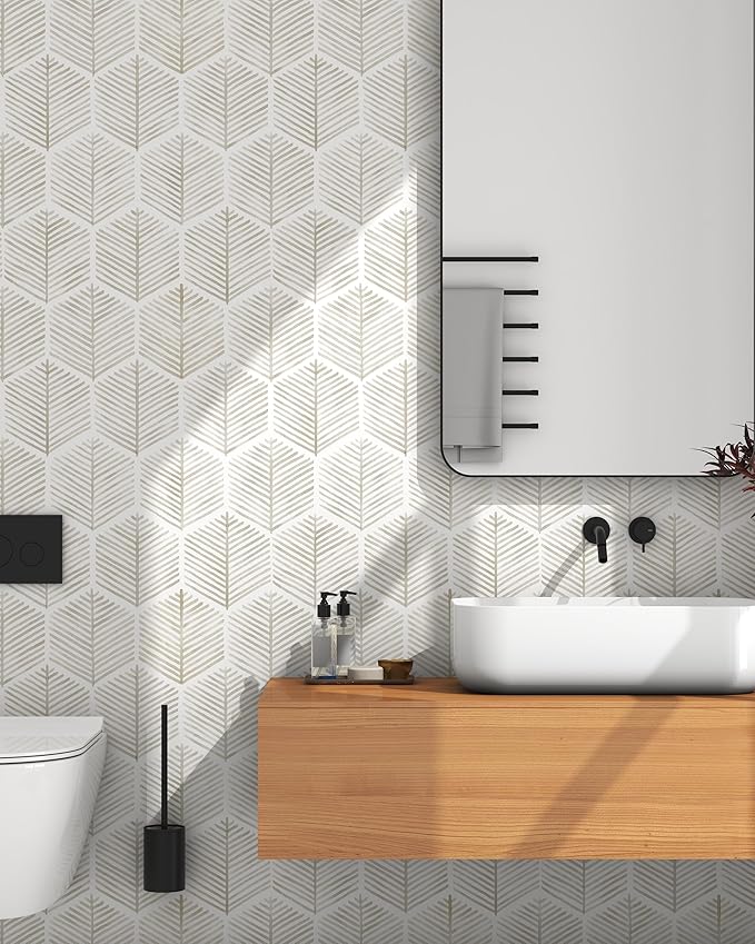 Modern Peel and Stick Wallpaper 17.3''×78.8'' Self Adhesive Wallpaper Boho - Image 2
