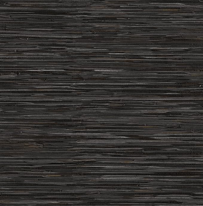 NuWallpaper Black Grassweave Peel and Stick Wallpaper, Textured Removable by NuWallpaper