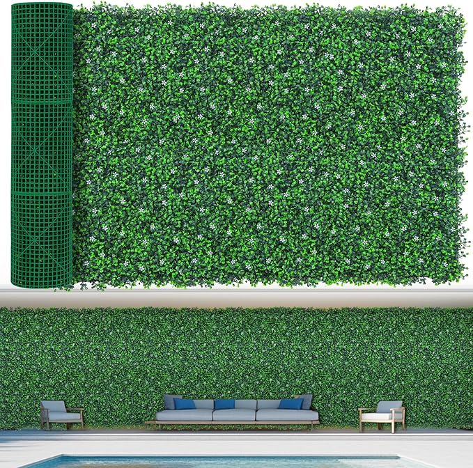 EverNture 48"x140" Grass Wall Panels, Artificial Grass Backdrop, Fake Greenery by EverNature