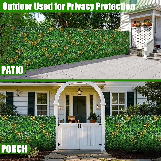 Grass Wall Panels Roll, UV-Anti Faux Greenery Plant Boxwood Panels - Image 7
