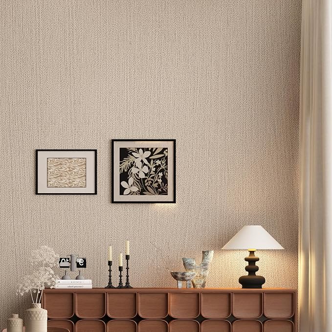 24in X 393in Grasscloth Peel and Stick Fabric Textured Contact Paper - Image 2