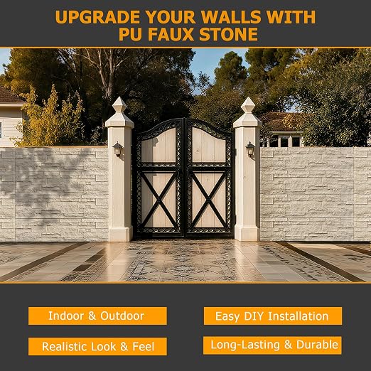 ROOMTEC 1-Pack Faux Stone Wall Covering Panels - Image 8