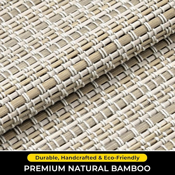 UNISHADES Cordless Bamboo Roman Shades - Image 3