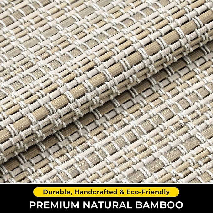 UNISHADES Cordless Bamboo Roman Shades - Image 3
