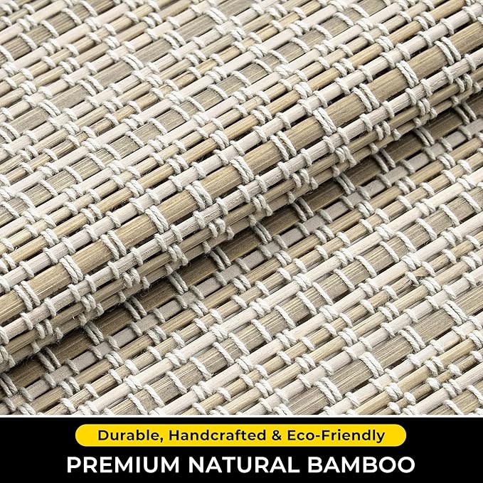 UNISHADES Cordless Bamboo Roman Shades - Image 3