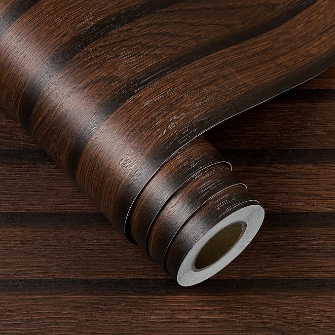 FunStick 16"x240" Peel and Stick Wallpaper Wood Slats Self Adhesive Wall Paper - Image 7
