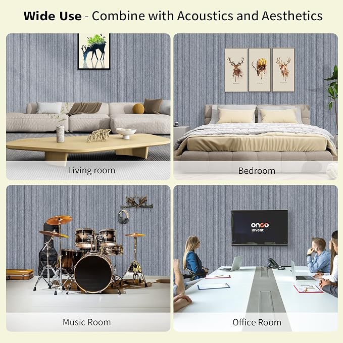Acoustic Panels, 5 Pack Sound Panels Noise Reducing - Image 4
