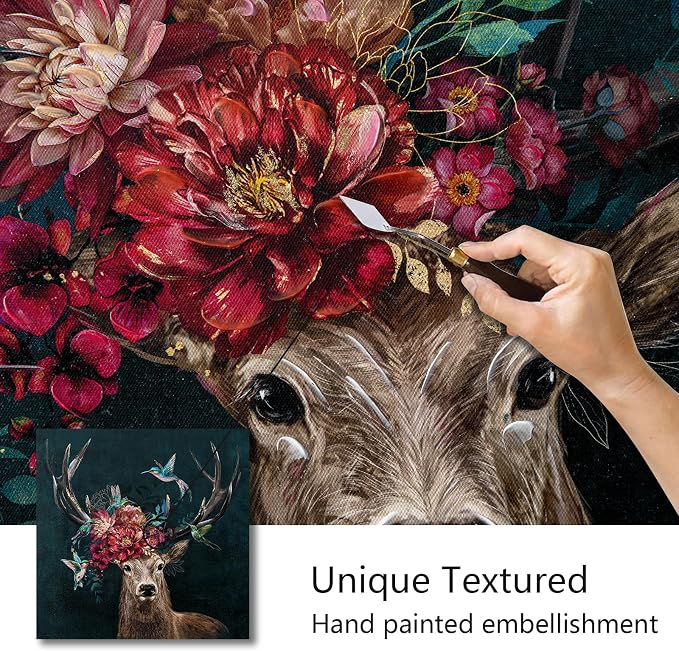 JolyWell Deer Canvas Wall Art - Image 2