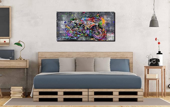 SIXTTART Graffiti Motorcycles Wall-Art - Image 6