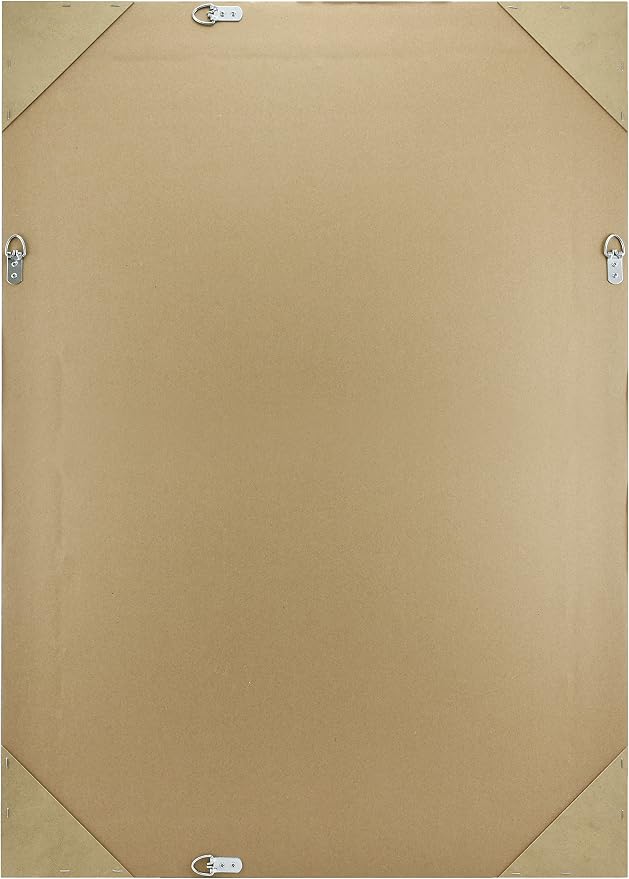 MCS 29.5x41.5 Large Wall Mirror, Classic Black Mirror, Vertical & Horizontal - Image 4