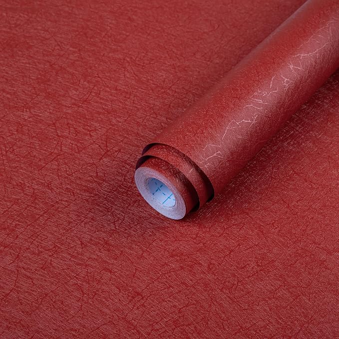 Dark Red Peel and Stick Self Adhesive Wallpaper by Abyssaly