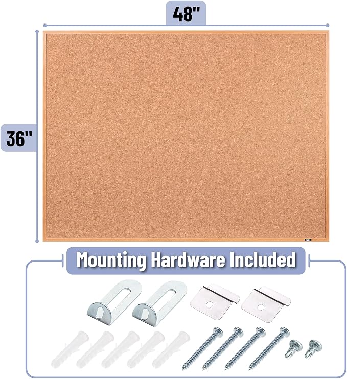 Mr. Pen- Cork Notice Board, 48 X 36 Inches, Cork Bulletin Board - Image 2