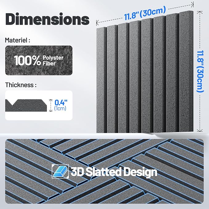 12 Pack Sound Proof Foam Panels - Image 7