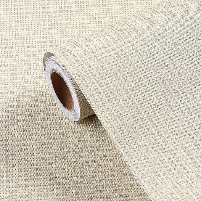 FunStick 24"x200" Thick Beige Peel and Stick Wallpaper - Image 8