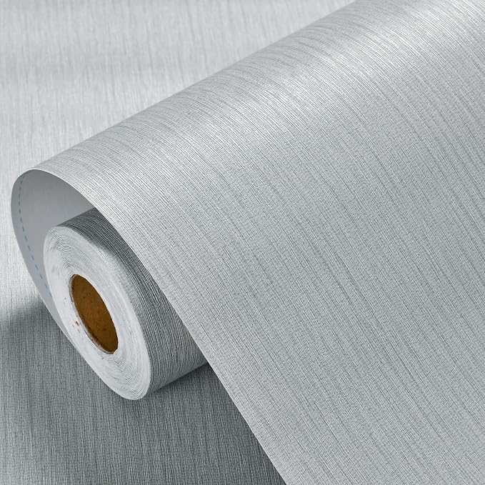 Haimin Grasscloth Wallpaper Peel and Stick 20.9in X 393in Fabric Contact Paper - Image 9