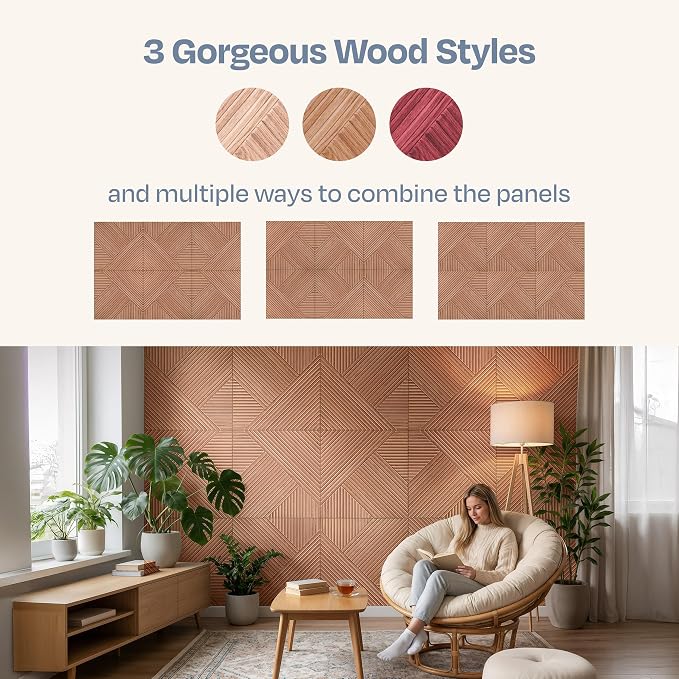 XL Acoustic Wall Panels 6-Pack Decorative Acoustic Panels High Density Sound - Image 7