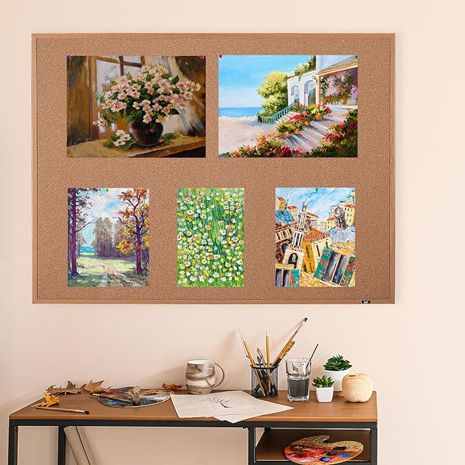 Mr. Pen- Cork Notice Board, 48 X 36 Inches, Cork Bulletin Board - Image 6