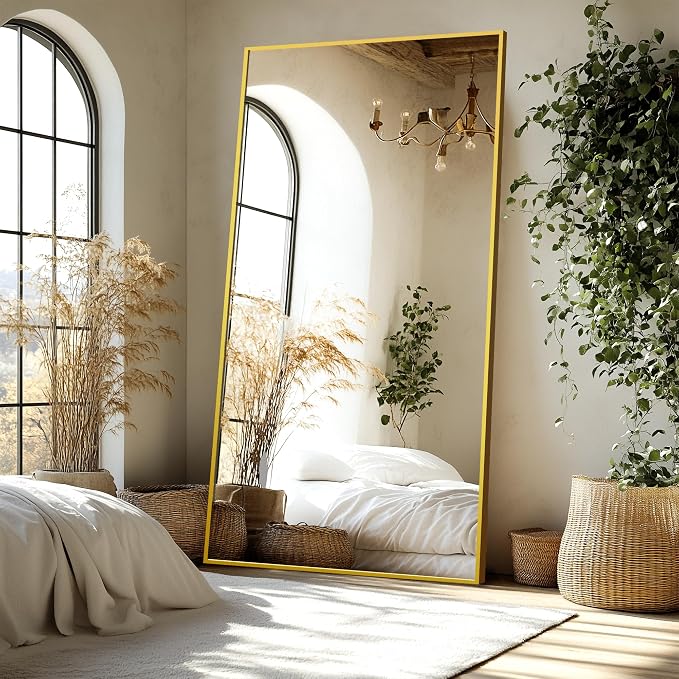 Delma Full Length Standing Mirror, Large Floor Mirror - Image 4