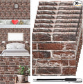 Tinlade 30 Pcs 28.81 Sq ft 3D Wall Panels Peel and Stick Foam Brick Wallpaper by Tinlade