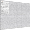 MaxGear Large Cork Board for Wall 36" x 24", Light Gray Bulletin Board by MaxGear