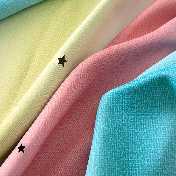 XiDi Curtains for Bedroom Decor, Rainbow Pink-Blue-34-96 - Image 6