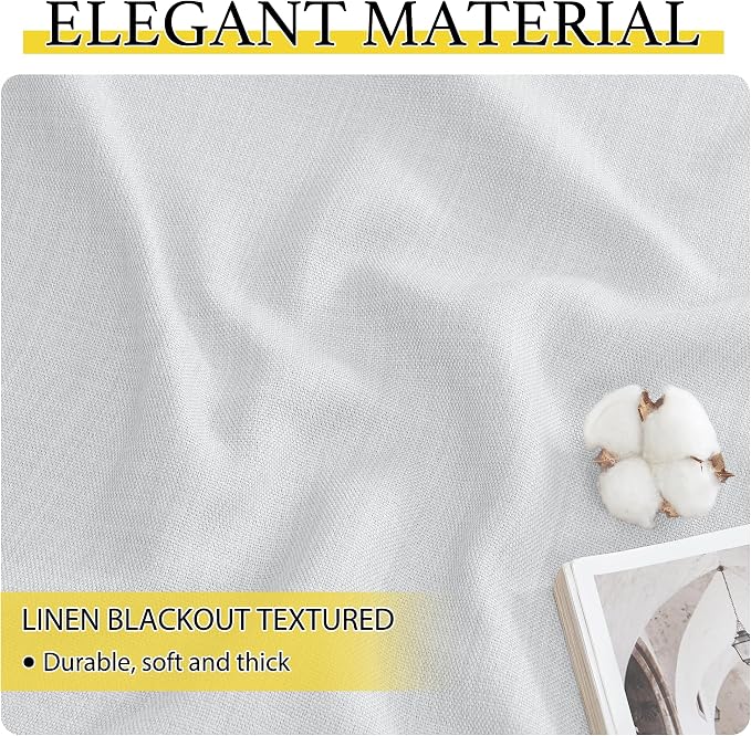 NICETOWN Faux Linen Curtain Valances - Image 6