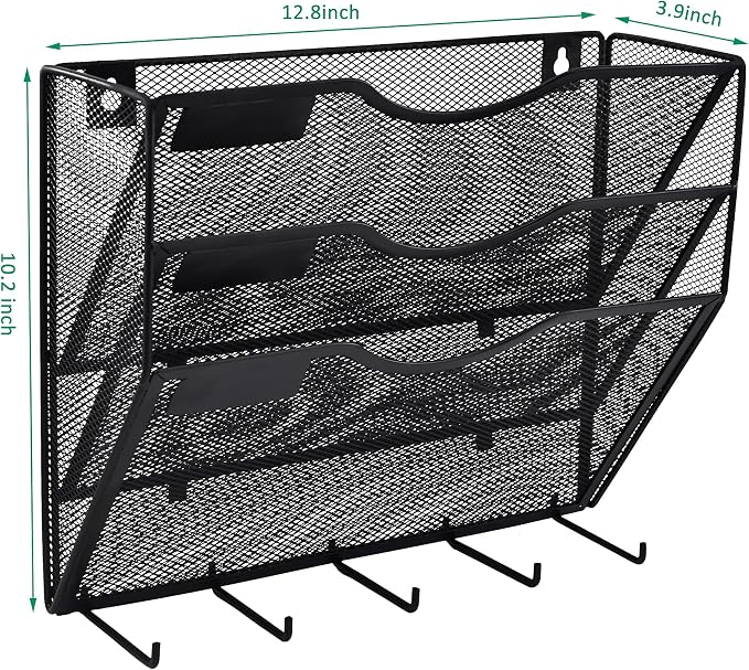 EASEPRES 3 Pocket Mesh Hanging File Organizer - Image 2