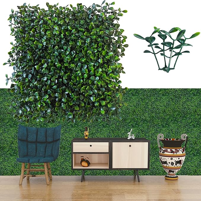 ODTORY Artificial Grass Wall Panel Backdrop, 10 X 10 in 24P UV-Anti Greenery by ODTORYHOME