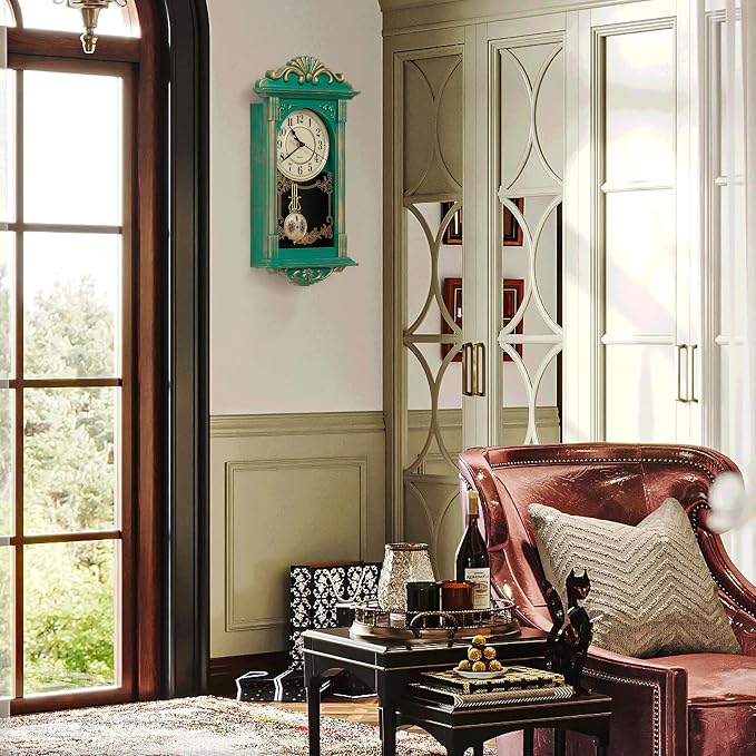 Clockswise Vintage Grandfather-Style Wall Clock - Image 5
