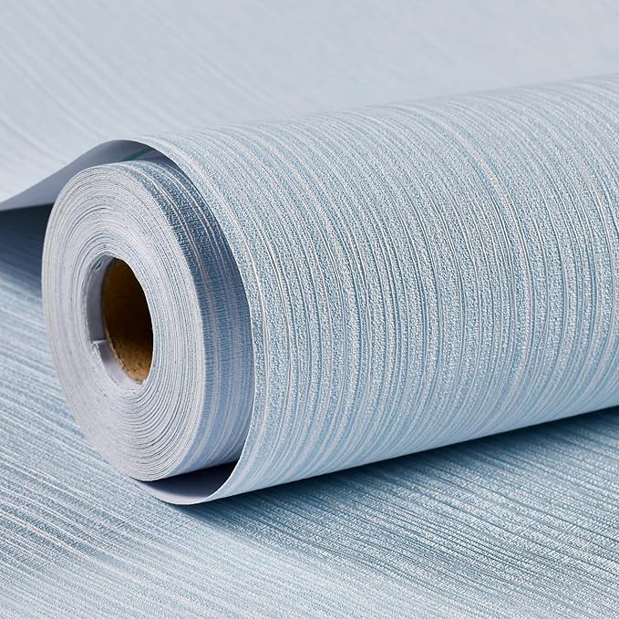 Haimin Grasscloth Wallpaper Textured 24in X 393in Fabric Contact Paper Light - Image 9