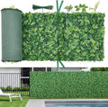 VEVOR Artificial Plant Wall, Each Panel 2 x 8 ft Artificial Boxwood Panels by VEVOR