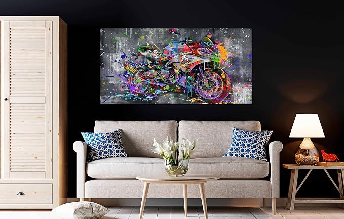 SIXTTART Banksy Motorcycles Wall-Art - Image 2