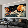 Large Wall Art For Living Room Boho Abstract Modern Wall Artwork Prints by Suconvng