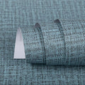 TANONE Blue Contact Paper Peel and Stick 15.8 in X 197 in, Grasscloth Wallpaper by TANONE