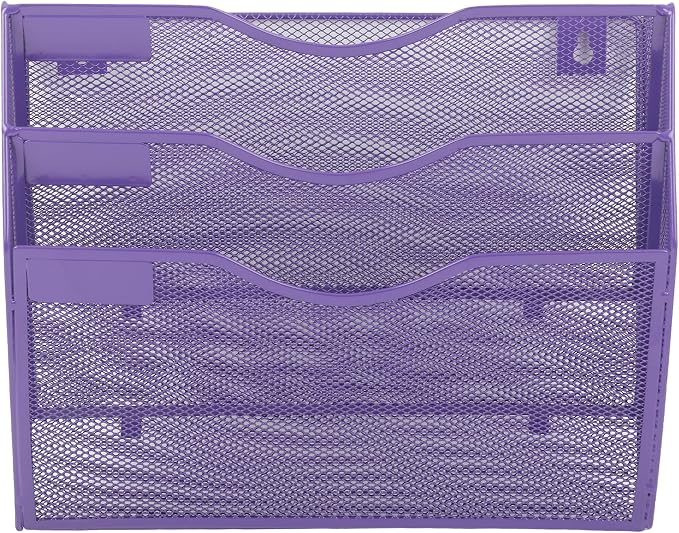 EASEPRES 3 Pocket Mesh Hanging Wall File Organizer, Wall Mounted Mail Paper - Image 5