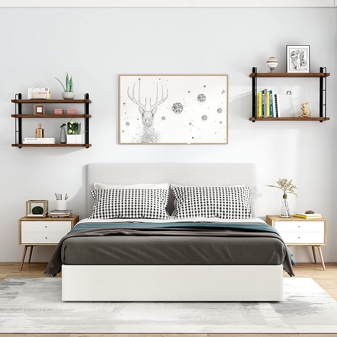 MXCSE Wall Shelves, Wall Mounted Bookshelves, DIY Floating Shelves - Image 5