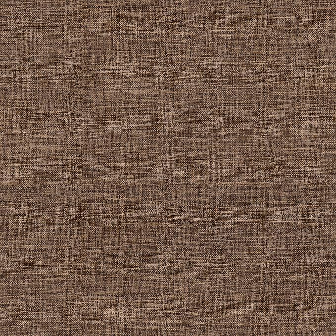 Amiya Grasscloth Brown Wallpaper Peel and Stick Faux Fabric Linen Contact Paper by AMIYApeelandstickwallpaper