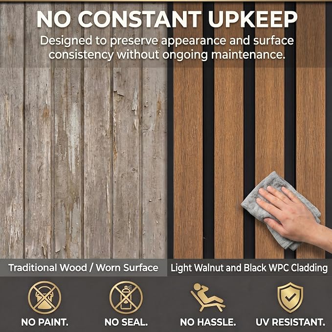 From Plain to Beautiful in Hours WPC Exterior Wall Slat Panels Waterproof - Image 6