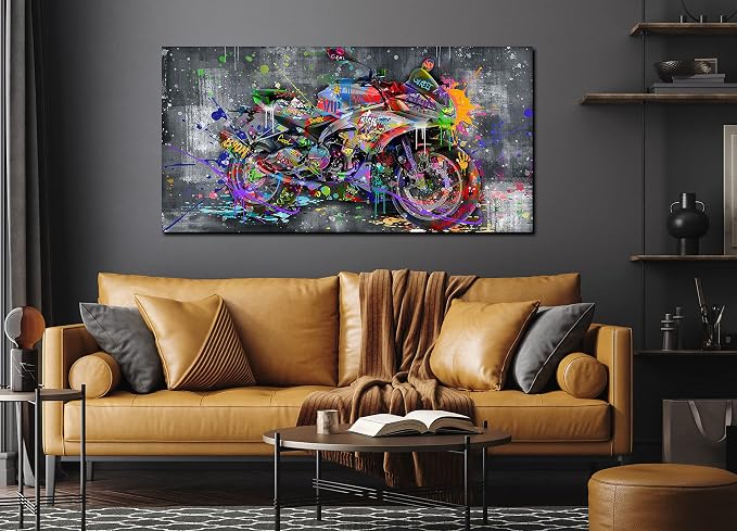 SIXTTART Banksy Motorcycles Wall-Art - Image 3